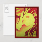 Carte postale Fire Horse (Devant / Derrière)