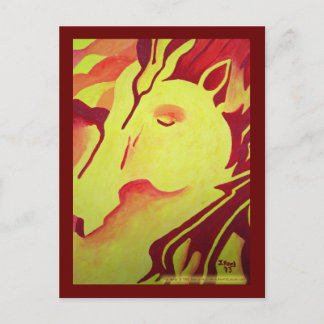 Carte postale Fire Horse