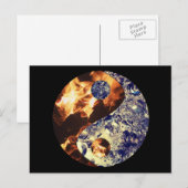 Carte postale Fire & Ice Yin Yang (Devant / Derrière)