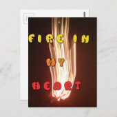 Carte Postale Fire in My Heart Art Print (Devant / Derrière)