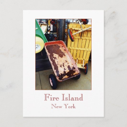 Carte postale 'Fire Island Colour Wagons' (Devant)