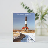 Carte Postale Fire Island Lighthouse, New York Postcard (Debout devant)