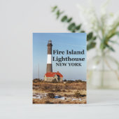 Carte Postale Fire Island Lighthouse, New York Postcard (Debout devant)