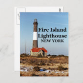 Carte Postale Fire Island Lighthouse, New York Postcard (Devant / Derrière)