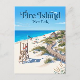 Carte Postale Fire Island New York