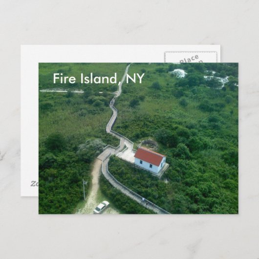 Carte Postale Fire Island, NY (Devant / Derrière)