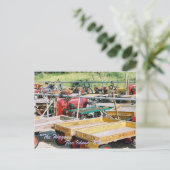 CARTE POSTALE FIRE ISLAND, NY WAGON POSTCARD (Debout devant)