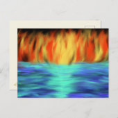 Carte Postale Fire & Water Christian Prhetic Art Abstrait (Devant / Derrière)
