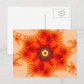 Carte Postale Fire Web - Art fractal (Devant / Derrière)