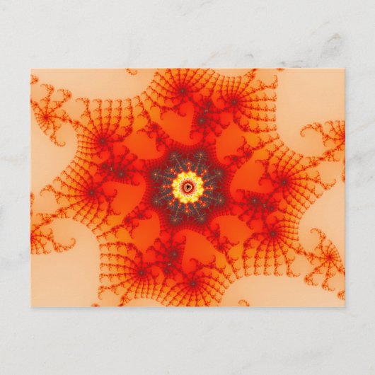 Carte Postale Fire Web - Art fractal (Devant)