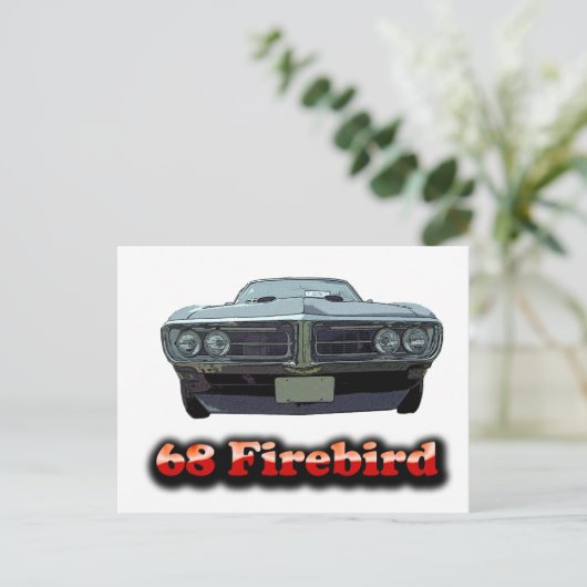 Carte postale Firebird 1968 (Debout devant)