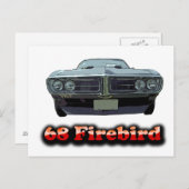Carte postale Firebird 1968 (Devant / Derrière)