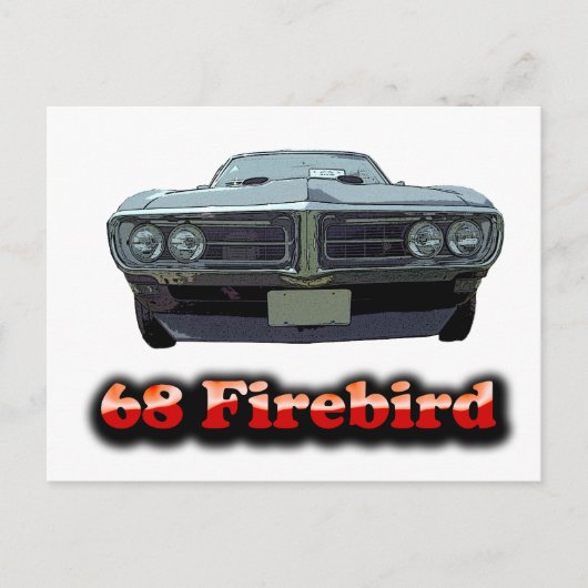 Carte postale Firebird 1968 (Devant)