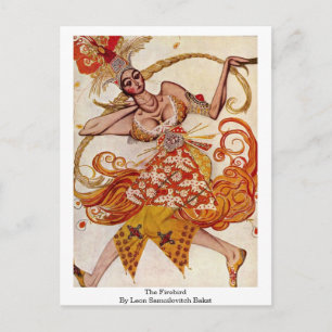 Carte Postale Firebird Par Leon Samoilovitch Bakst