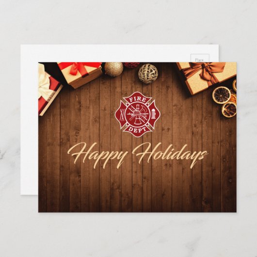 Carte Postale Firefighter (Devant / Derrière)