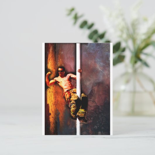 CARTE POSTALE FIREFIGHTER (Debout devant)