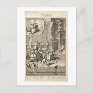 Carte Postale Firefighting Machinery, from a book on Firefightin