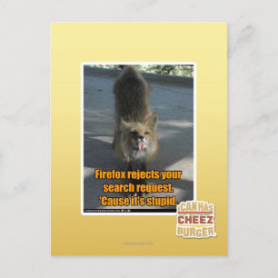 Carte Postale Firefox rejette