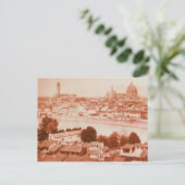 CARTE POSTALE FIRENZE - ANTIQUE FLORENCE PANORAMIQUE VIEW 1859 (Debout devant)