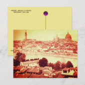 CARTE POSTALE FIRENZE - ANTIQUE FLORENCE PANORAMIQUE VIEW 1859 (Devant / Derrière)