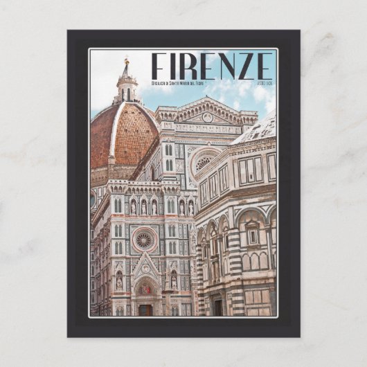Carte Postale Firenze Duomo (Devant)