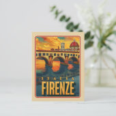 Carte Postale Firenze, Italie Vintage (Debout devant)
