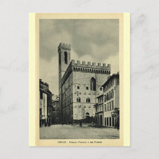 Carte Postale Firenze Palazzio Pretorio 1 (Devant)