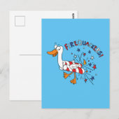 Carte postale Firequackers 4 juillet Canard (Devant / Derrière)