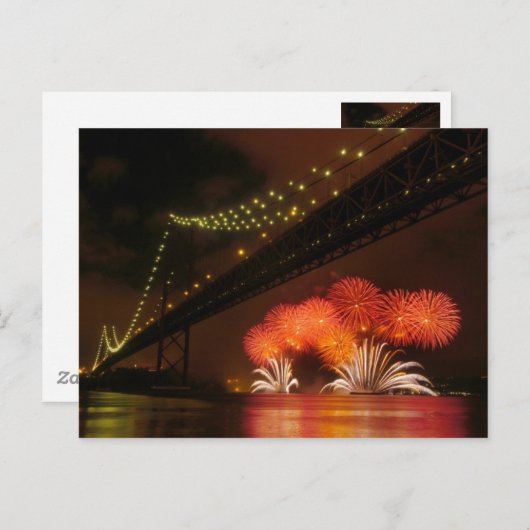 Carte Postale Firework Lisbonne (Devant / Derrière)