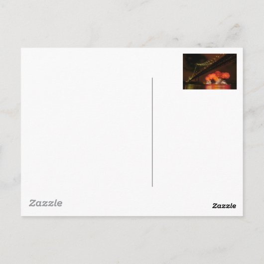 Carte Postale Firework Lisbonne (Dos)