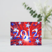 Carte postale Firework Red White Blue '2012' (Debout devant)
