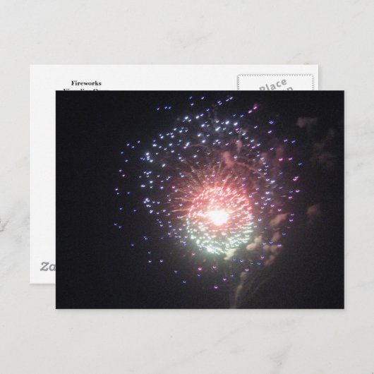 Carte postale Fireworks (Devant / Derrière)