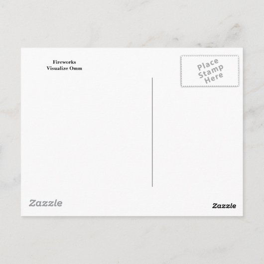 Carte postale Fireworks (Dos)