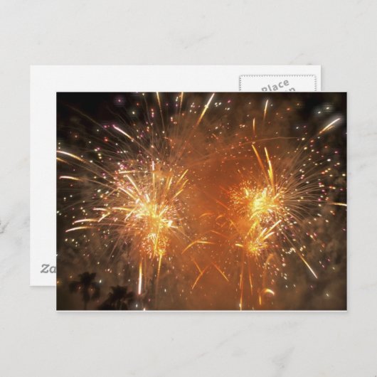 Carte postale Fireworks (Devant / Derrière)