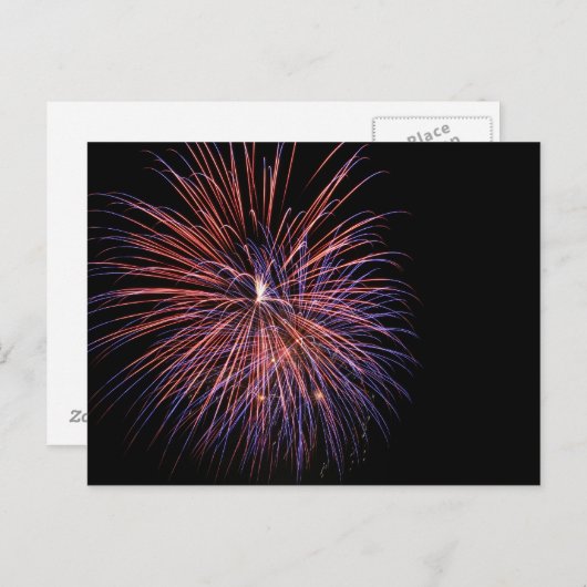 Carte postale Fireworks (Devant / Derrière)