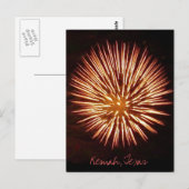 Carte postale Fireworks1c - customisée (Devant / Derrière)