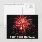 Carte Postale Fireworks 2 (Devant / Derrière)