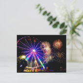 Carte postale Fireworks et Ferris Wheels (Debout devant)
