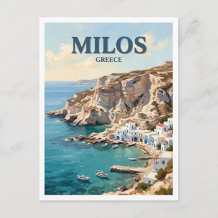 Carte Postale Firopotamos Milos Grèce