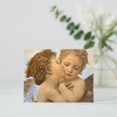 Carte Postale First Kiss (détail d'ange) par Bouguereau (Debout devant)