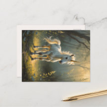 Carte postale First Light Kin Licorne