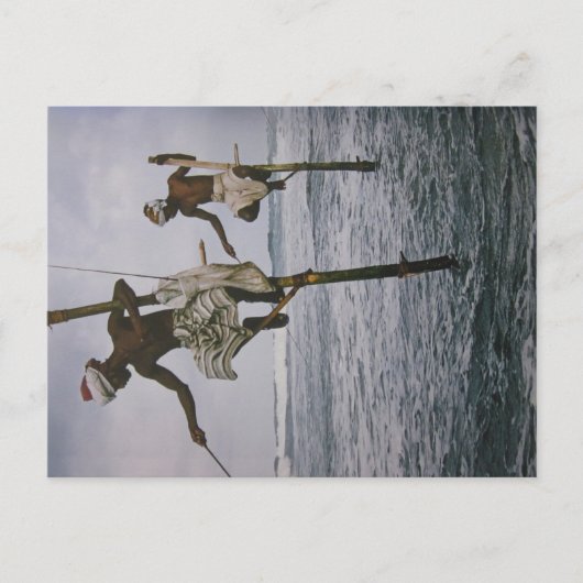 Carte Postale Fischer au Sri Lanka- Postkarte (Devant)