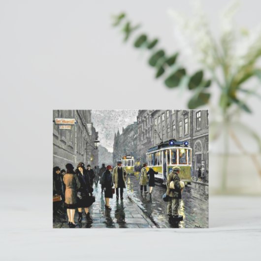 Carte Postale Fischer - Bredgade, Copenhague (Debout devant)