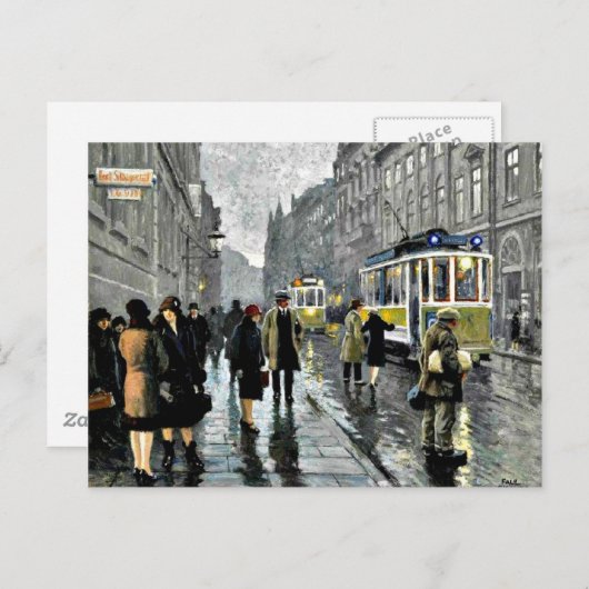 Carte Postale Fischer - Bredgade, Copenhague (Devant / Derrière)