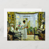 Carte Postale Fischer - Thé après-midi (Devant / Derrière)