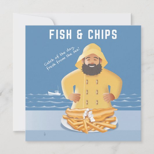 Carte postale Fish and Chips (Devant)