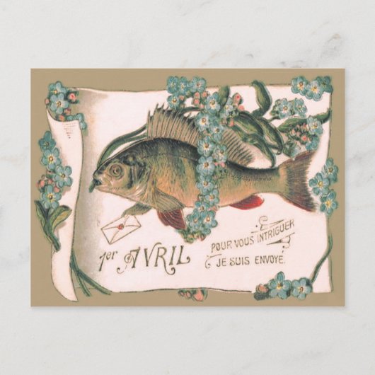 Carte Postale Fish Forget-Me-Not Letter (Devant)