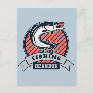 Carte postale Fisher personnalisée