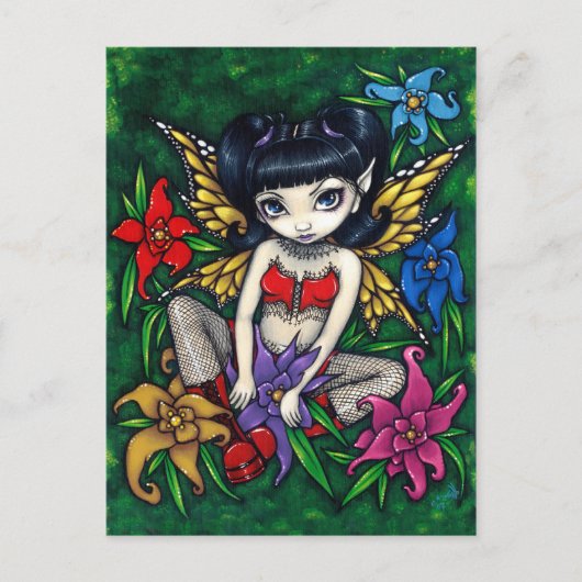 Carte postale "Fishnets and Flowers" (Devant)