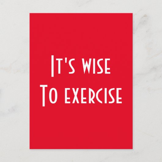 Carte Postale Fitness (Devant)